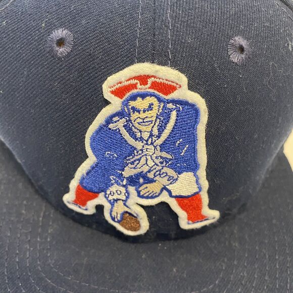 New Era NFL New England Patriots Snapback Hat Cap Old Logo Retro - Picture 3 of 6